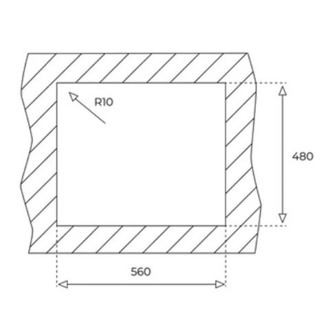 CLASSIC 1B 1/2 D 580.500 Düz Sol Damlalıklı Çelik Evye