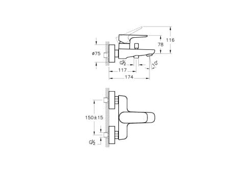 Artema X-Line Banyo Bataryası A42324