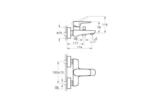 Artema X-Line Banyo Bataryası A42324