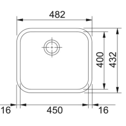 FRANKE GAX 110-45 TEZGAHALTI ÇELİK EVYE