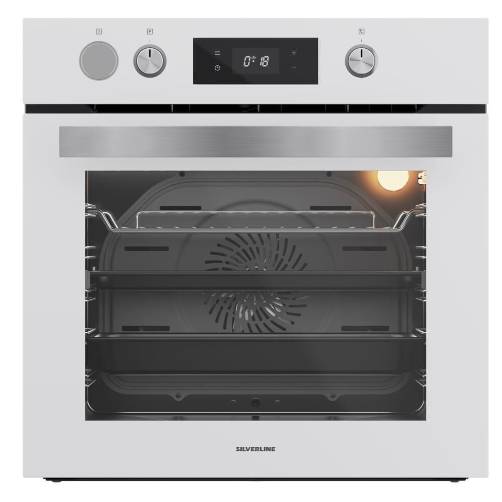 Silverline  BO65P4W01 Beyaz Buharlı Ankastre Fırın