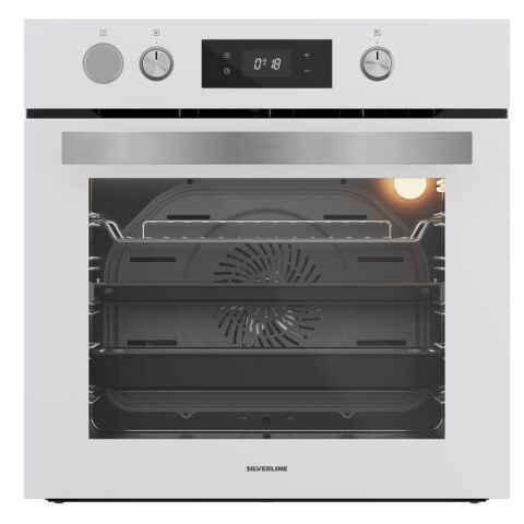 Silverline  BO65P4W01 Beyaz Buharlı Ankastre Fırın