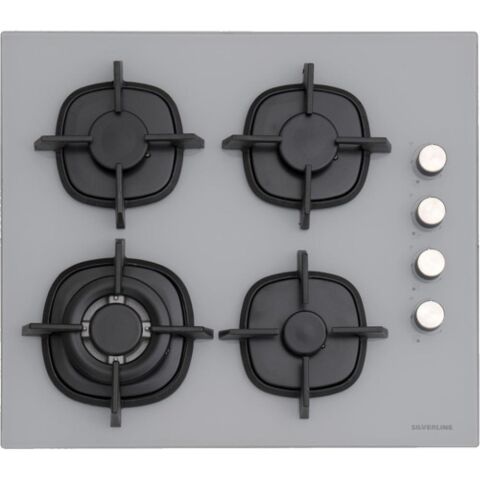 Silverline CS5701C6S01 60 CM Wok Gözlü Gri Ankastre Ocak