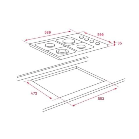 Teka HLX 60 4G AI AL İnox Ankastre Ocak