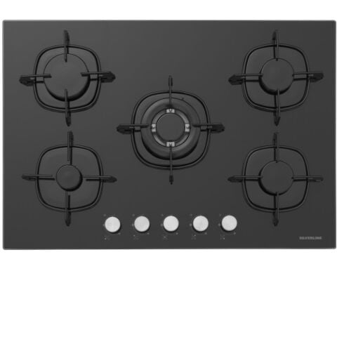 Silverline CS5801E7B01 75 Cm Emaye Izgaralı Siyah Ankastre Ocak
