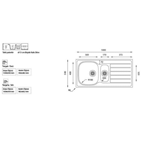 HYPNOS 100 DÜZ SAĞ DAMLALIKLI EVYE
