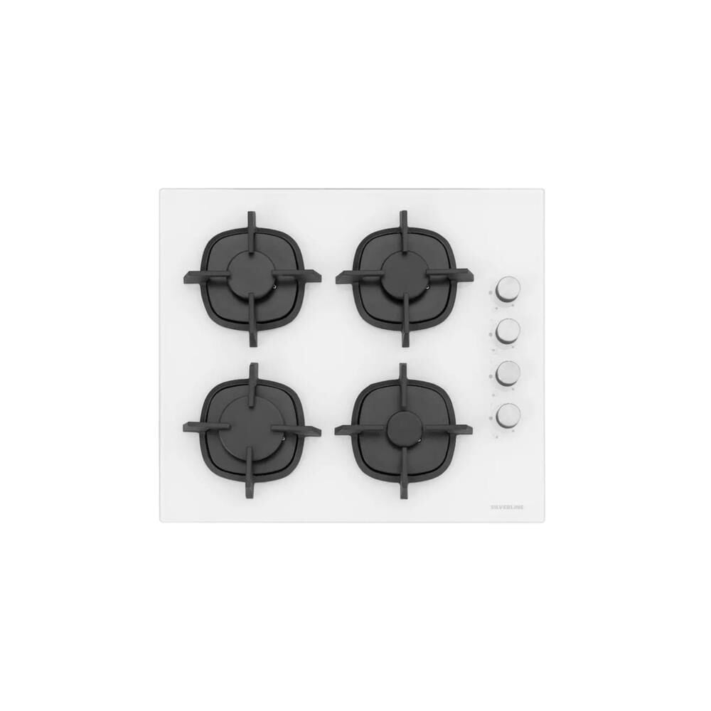 Silverline CS5700C6W01 Döküm Izgaralı Beyaz Ankastre Ocak