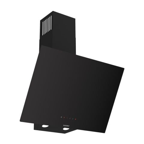 Ferre  D077 SLIENT ART Tek Cam Dijital Siyah Davlumbaz