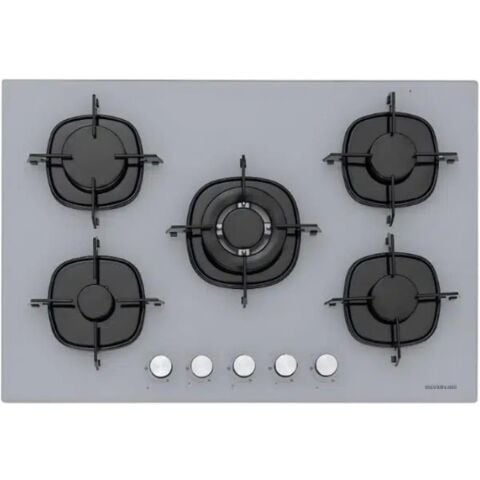 Silverline CS5801E7S01 75 CM Emaye Gri Ankastre Ocak