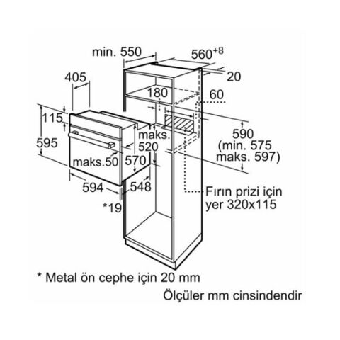SİEMENS HB514FBR1T İQ300 SİYAH FIRIN