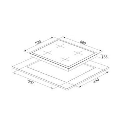SİLVERLİNE BEYAZ ANKASTRE SET  (3450 SLİM LİNE , CS5349W01, BO6501W01)