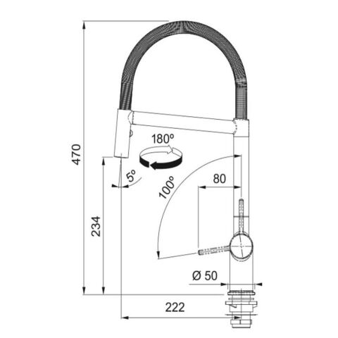 FRANKE ACTİVE PLUS SEMİ PRO KROM BATARYA