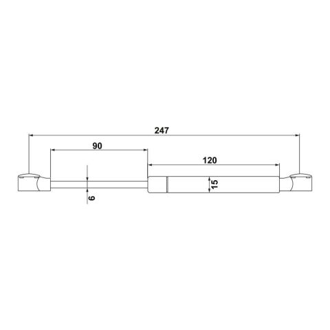 Hafele Runa Gazlı Piston Beyaz 100N