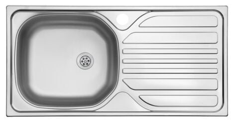 Ukinox Barton Sağ Damlalıklı Mikro Keten Mutfak Evyesi