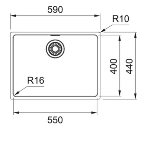 FRANKE MRX 110-55 ÇELİK EVYE