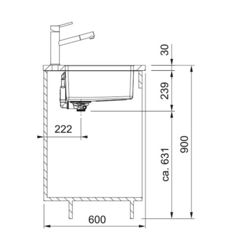 FRANKE MRX 110-55 ÇELİK EVYE