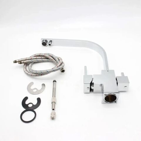 Rena Krom Kare L Boru Arıtmalı Evye Bataryası