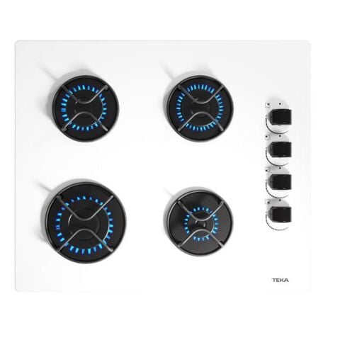 Teka GBE 64002 KBC WH Beyaz Cam Ankastre Ocak