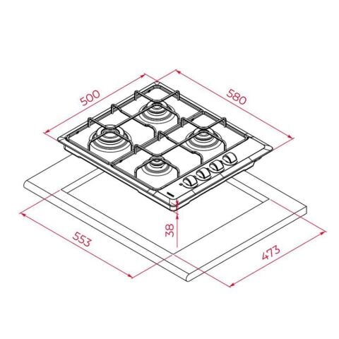 TEKA HLX 640 KBA0E IX (E5) İNOX OCAK