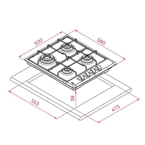 TEKA HLX 640 KBA0E IX (E5) İNOX OCAK