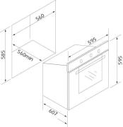 SILVERLINE BO6504M01 VİZON ANKASTRE FIRIN