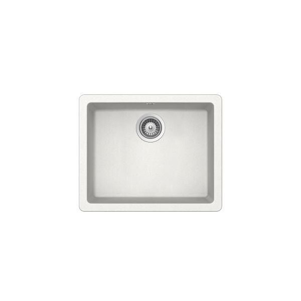 Ukinox Margareta N-100 L Beyaz Granit Evye