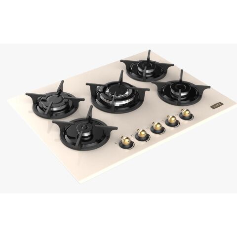 Ukinox Antique Diablo 70 İvory Cam Ocak