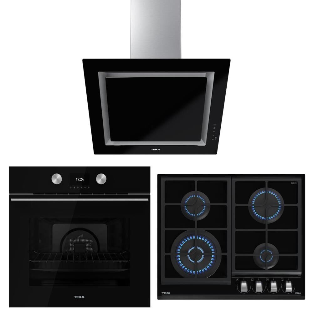 Teka Urban Serisi Siyah Set(DLV 68660 - GZC 64320 XBC BK - HLB 8600 BK)
