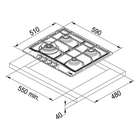 Franke Antrasit Ankastre Set ( FCL 70 GF Davlumbaz - FHCL 604 -3G GF Ocak - Cl 85 M GF Fırın )