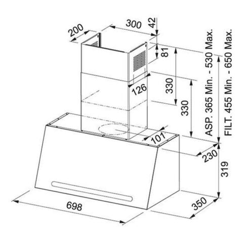 Franke Antrasit Ankastre Set ( FCL 70 GF Davlumbaz - FHCL 604 -3G GF Ocak - Cl 85 M GF Fırın )