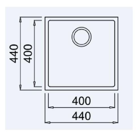Teka Square 40.40 Beyaz Evye + IN 995 Beyaz  Batarya Set