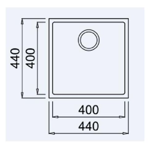 Teka Square 40.40 Beyaz Evye + IN 995 Beyaz  Batarya Set