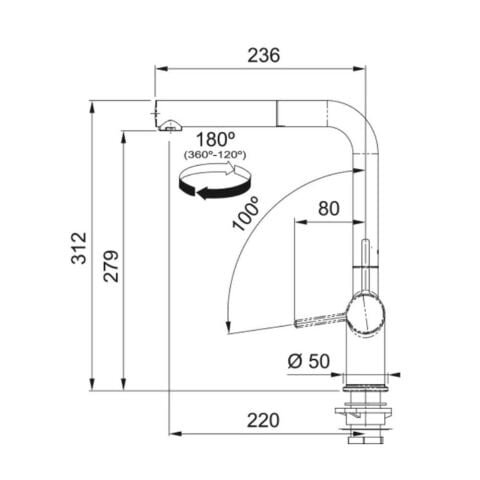 FRANKE ACTİVE PLUS DOCCİA 2.0 SAHARA BATARYA