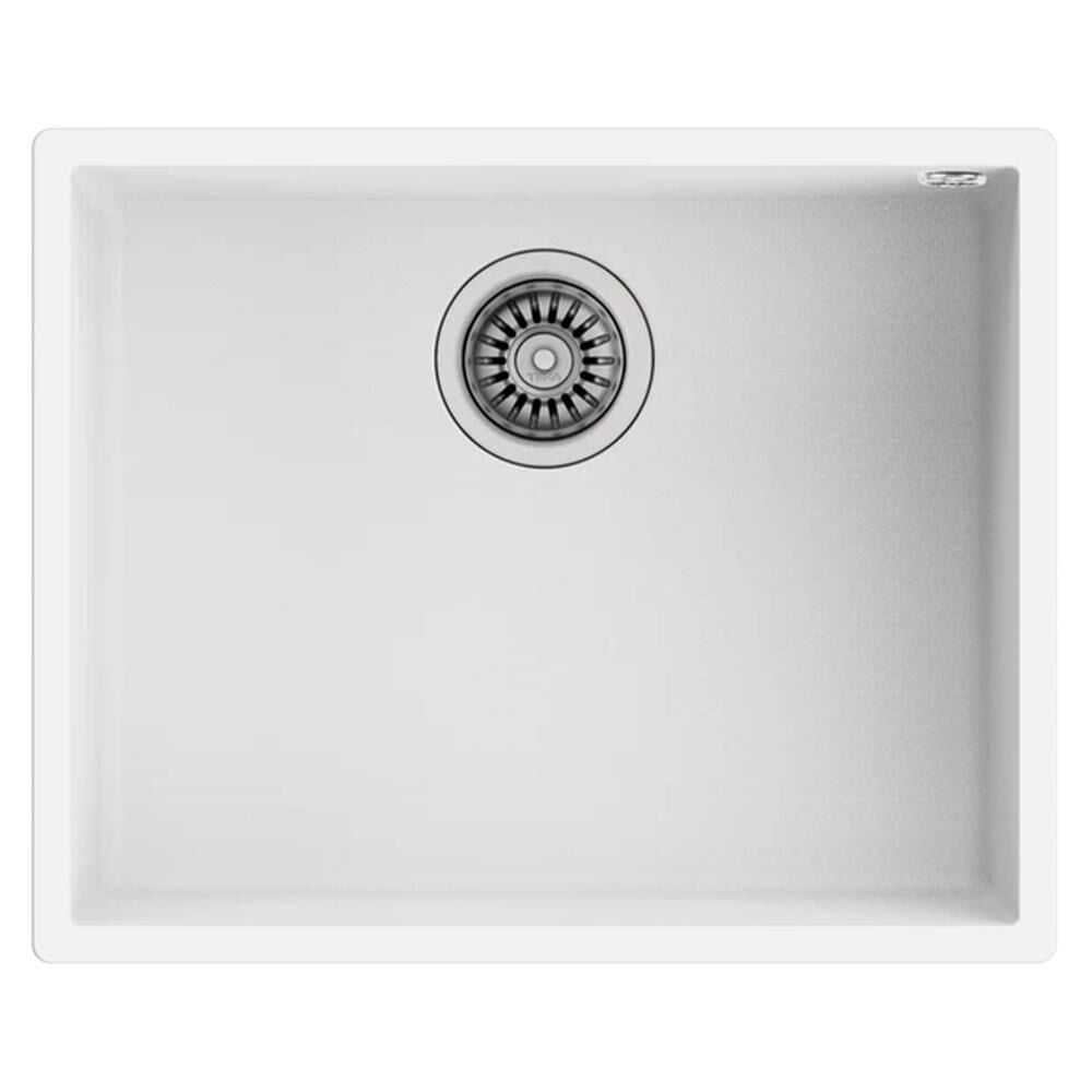 Teka Square 50.40 TG Tezgah Altı Beyaz Granit Mutfak Evyesi