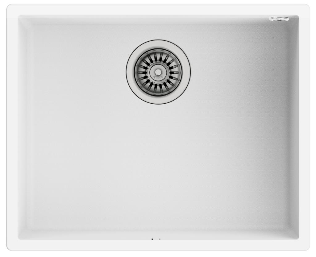 Teka Square 50.40 TG Tezgah Altı Beyaz Granit Mutfak Evyesi