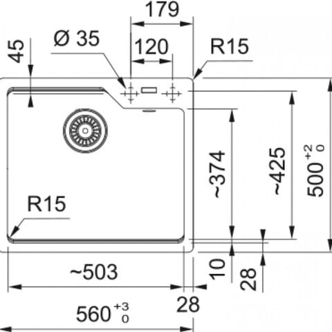 Franke URBAN UBG 610-56 Avena Granit Evye