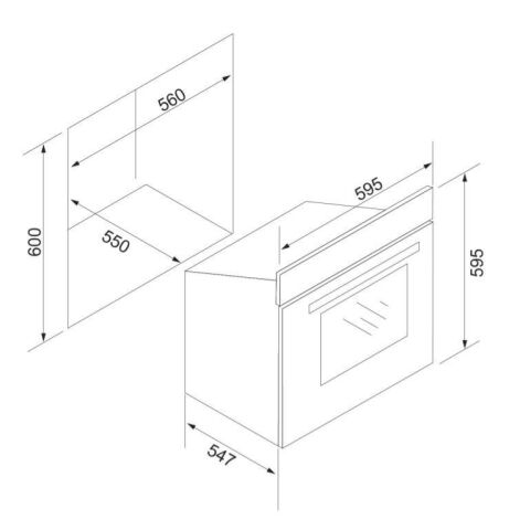 Silverline 14 Programlı BO6505S01 S5 Gri Ankastre Fırın