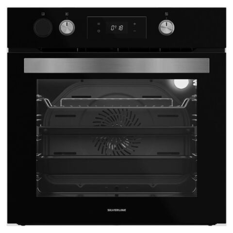 Silverline BO65P4B01 Siyah Buharlı Ankastre Fırın