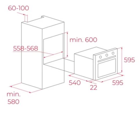 Teka HEB 723 BK Siyah Fırın
