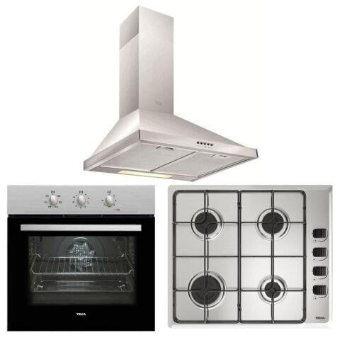 Teka Chef 1 Ankastre Set  ( HE 715 SS - HLX 640 KBA0E - DF 60 )