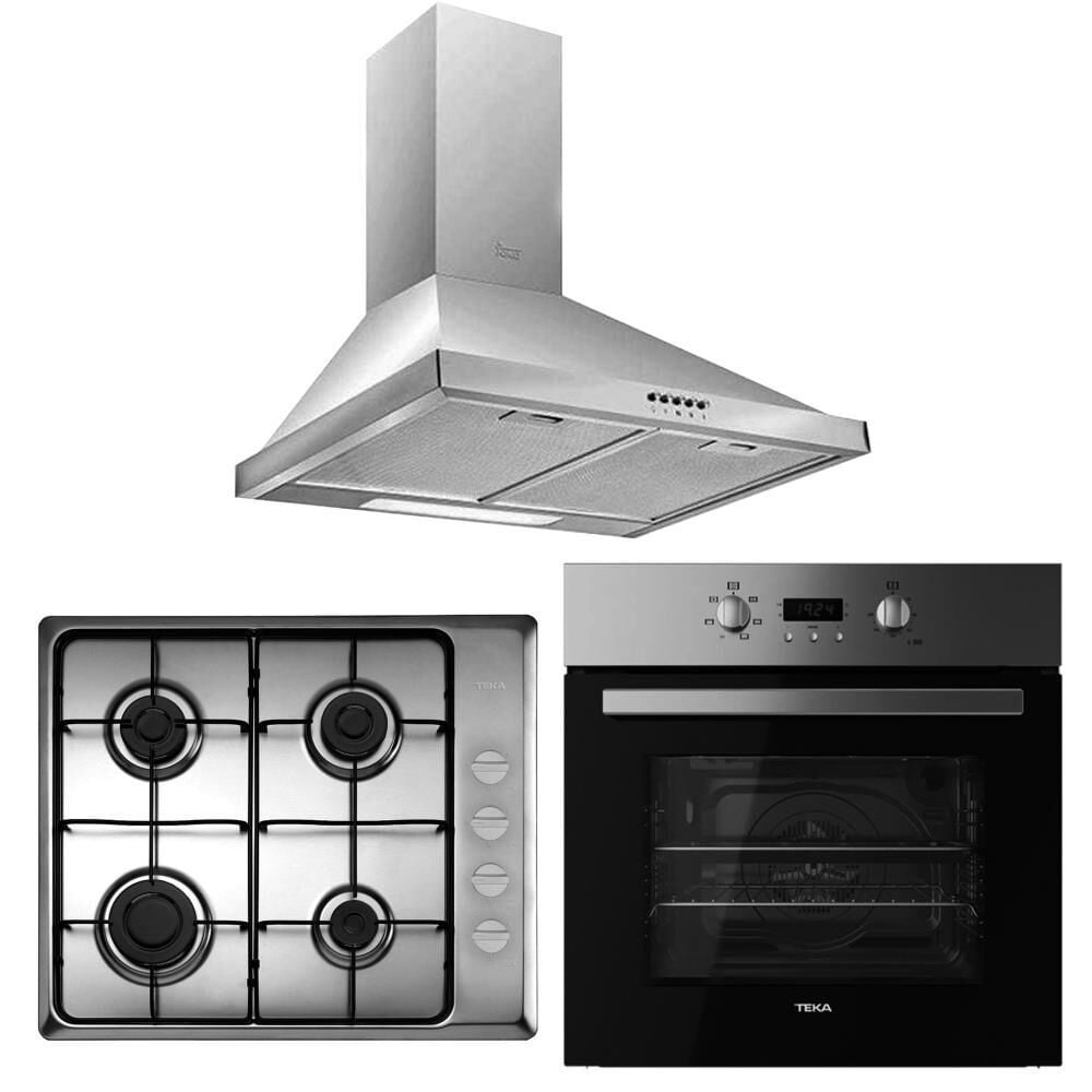 Teka İnox  Ankastre Set (DF 60 Davlumbaz - HLX 60 Ocak- HEB 723 SS Fırın  )