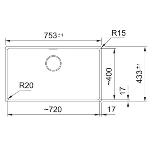 FRANKE MARİS MRG 210/110-72 NERO GRANİT EVYE