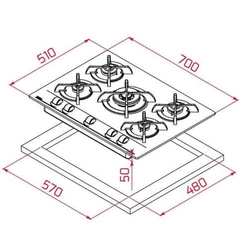 Teka Chef 10 Siyah Ankastre Set ( HAK 629 BUHAR DESTEKLİ - GBC 75030 KBC BK  - DVT 98660 )