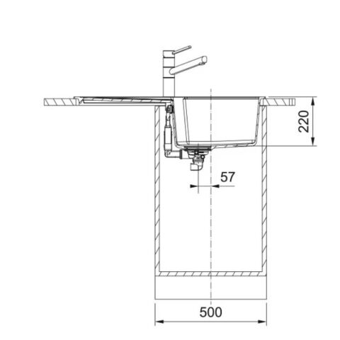 Franke Urban UBG 611-86 Sahara Granit Evye