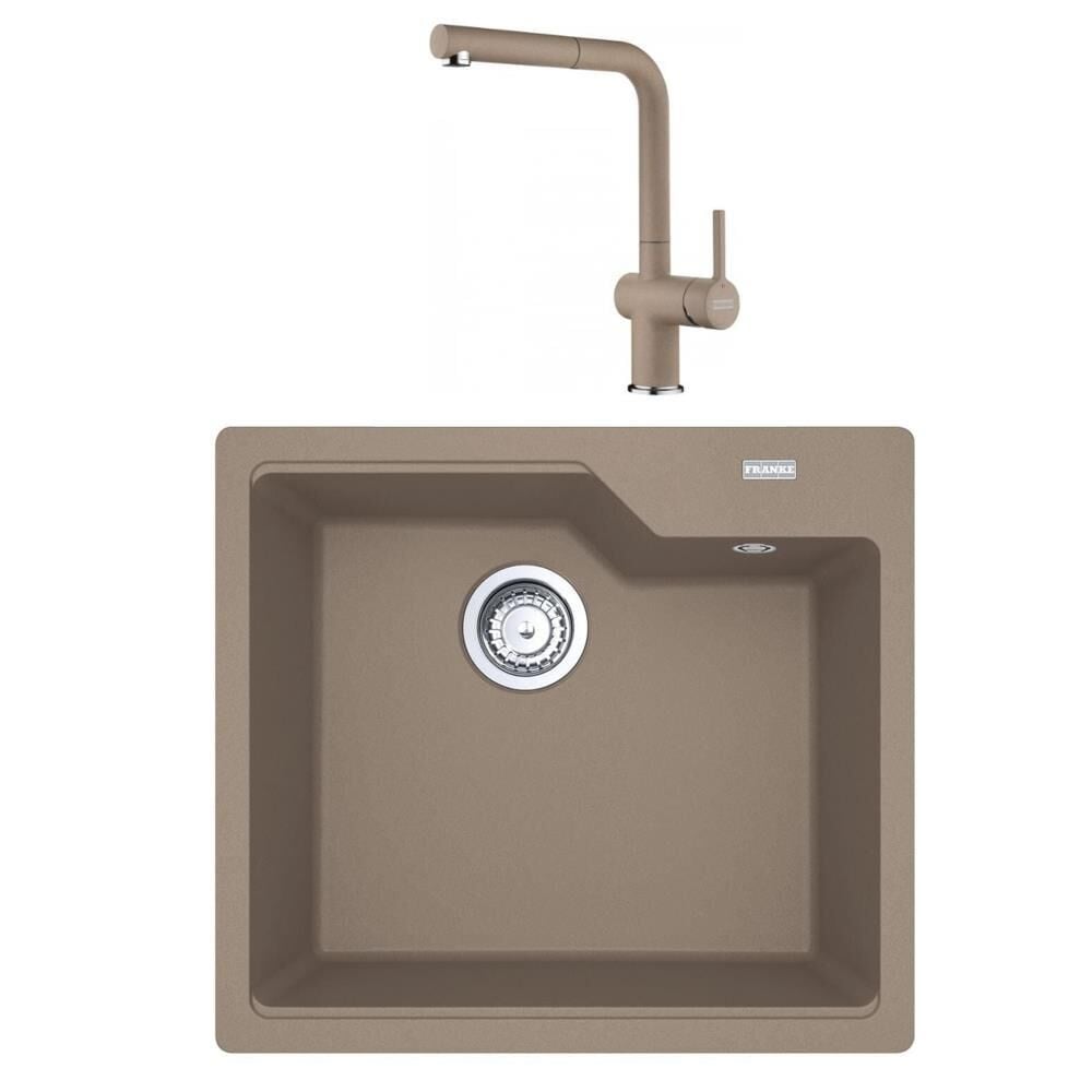 Franke URBAN UBG 610-56 Oyster Granit Evye Active Plus Doccia 2.0 Batarya Set