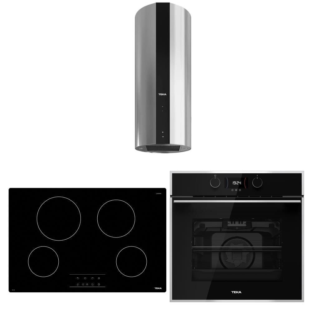 Teka Siyah Ankastre Set (HLB 840 SS BK -TB 770- CC 485)