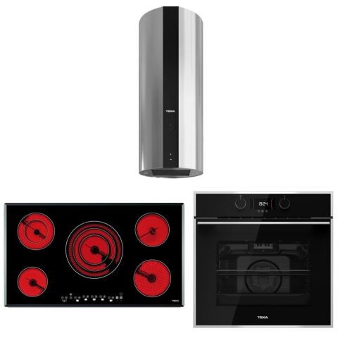 Teka Siyah Ankastre Set (HLB 840 SS BK -TR 951- CC 485)