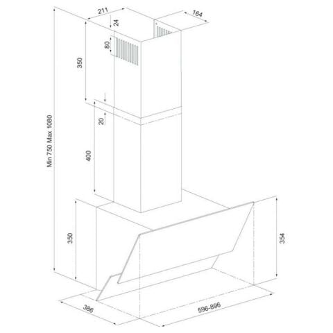 Silverline 3420 Classy (Optima) 60cm Siyah Eko Davlumbaz