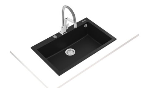 Teka Forsquare 72.40 TG Tezgah Üstü Siyah Granit Evye