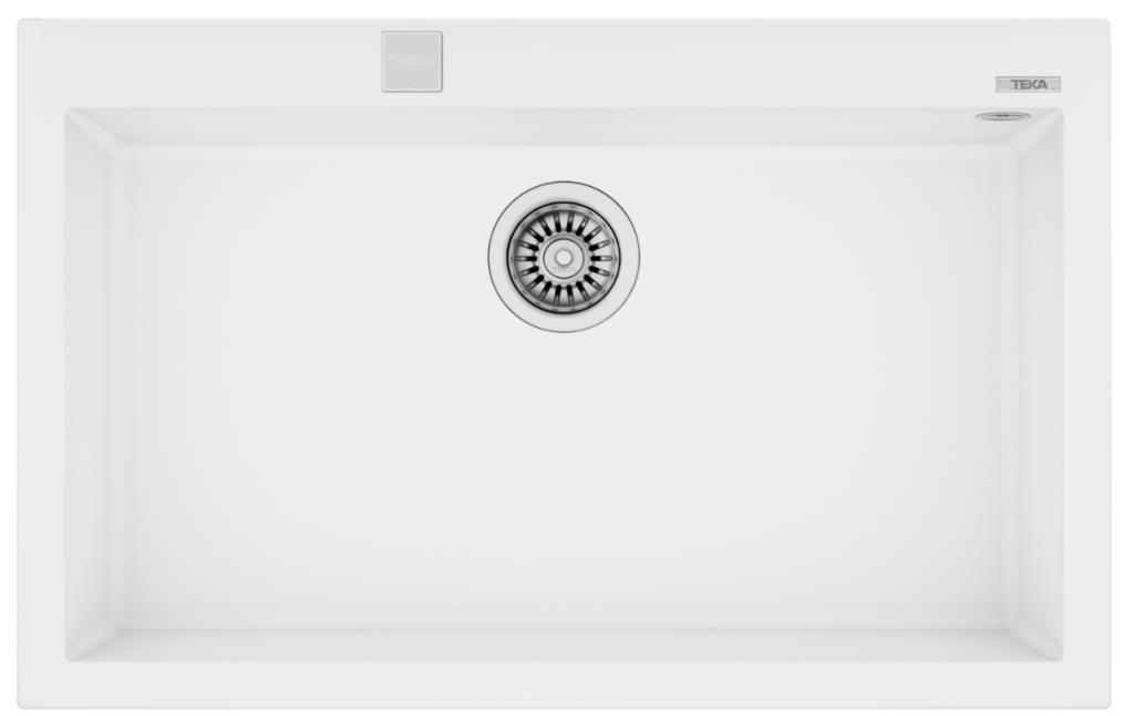 Teka Forsquare 72.40 TG Tezgah Üstü Beyaz Granit Evye
